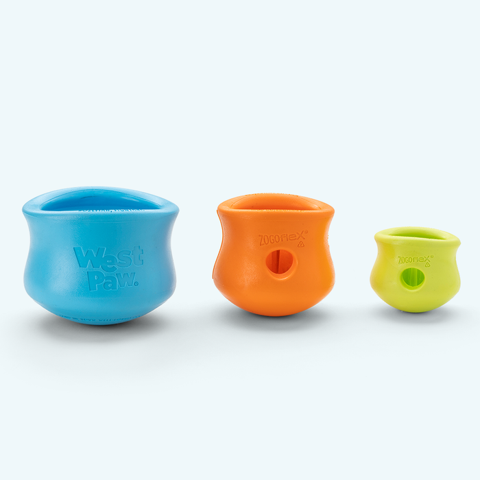 West Paw Toppl Treat Puzzle Dog Toy — Slow Feeder for Moderate Chewers