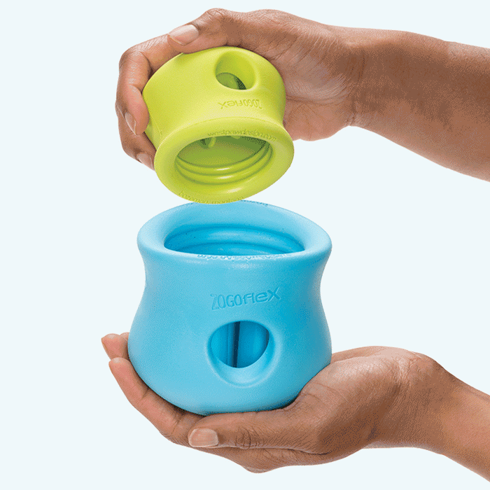 West Paw Toppl Treat Puzzle Dog Toy — Slow Feeder for Moderate Chewers