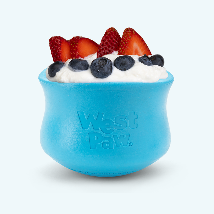 West Paw Toppl Treat Puzzle Dog Toy — Slow Feeder for Moderate Chewers