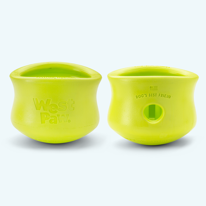 West Paw Toppl Treat Puzzle Dog Toy — Slow Feeder for Moderate Chewers