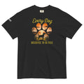 Western Sunset Paw Print Cotton Tee – Pigment-Dyed Unisex