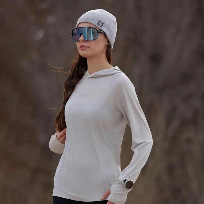 Women's Merino Wool Hoodie Base Layer