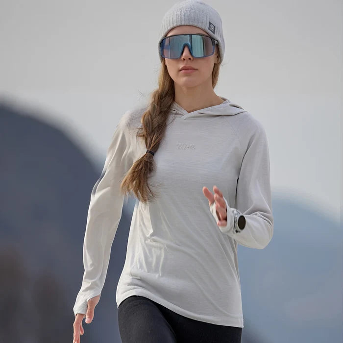 Women's Merino Wool Hoodie Base Layer