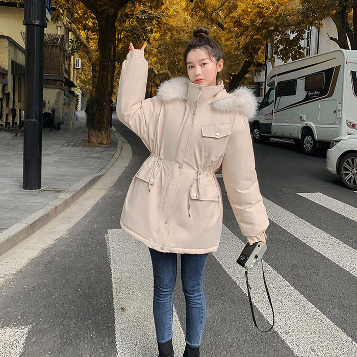 Womens Stylish Casual Loose-fitting Cotton-padded Coat