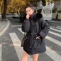 Womens Stylish Casual Loose-fitting Cotton-padded Coat