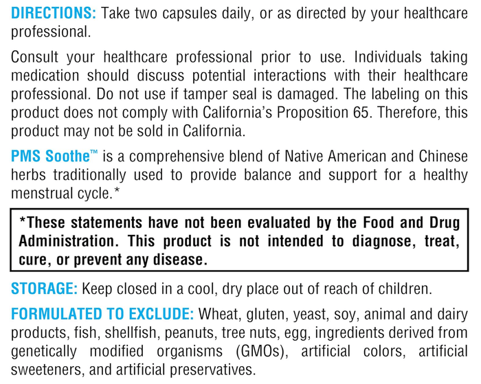 Xymogen PMS Soothe Capsules
