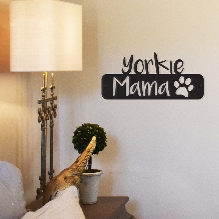 Yorkie Metal Wall Art — Mama Design